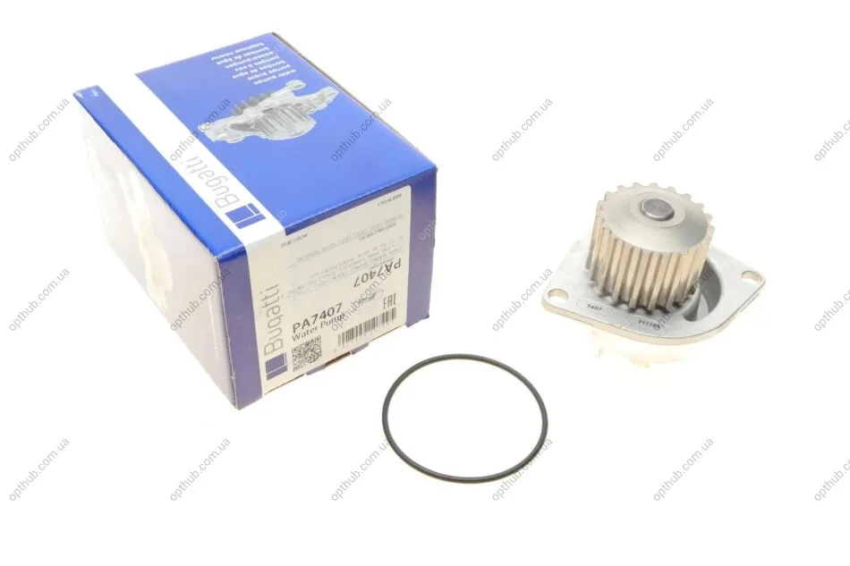 Помпа води Citroen Berlingo/C2/C3/C4/Peugeot 106/206/207/307/308/Partner 1.6 00- UA63 BUGATTI PA7407 (фото 1)