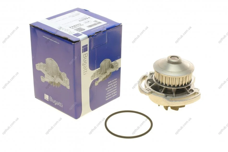 Помпа води Seat Cordoba/Ibiza/VW Golf/Polo 1.0i/1.3i/1.4i/1.6i 82-02 (opt-om) BUGATTI PA8702 (фото 1)