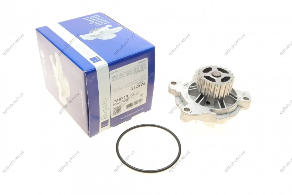 Помпа води Audi 100/A6/VW Crafter/LT/T4/Volvo 940/V70 2.4D/TD/2.5/2.5TDI/SDI 90-13 (7лоп)(R/B) UA63 BUGATTI PA8713 (фото 1)