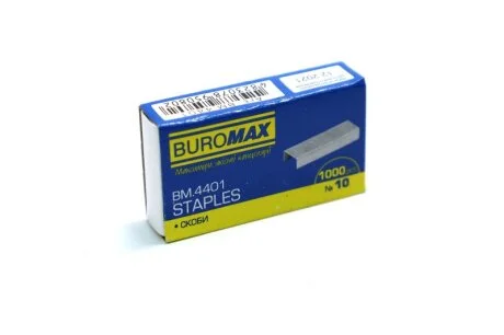 Скобі №10 1000шт., Buromax BUROMAX 2930042