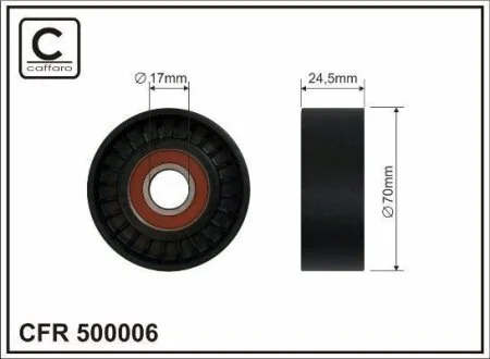 РОЛИК НАТЯЖНЫЙ CAFFARO 500006