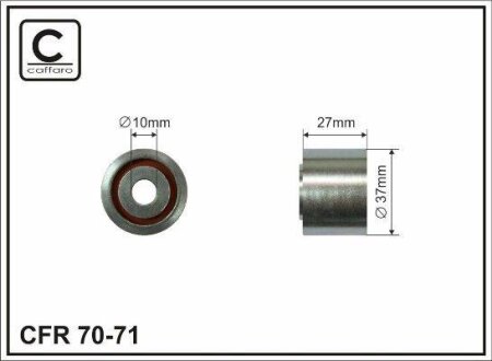 Ролик паса поликлинового 1.9d (-ac) CAFFARO 7071
