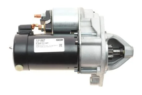 Стартер (12В, 1,2кВт, новий із заставою) ACURA TSX HONDA ACCORD VII, ACCORD VIII, CIVIC IX, CIVIC VIII, CIVIC X, CROSSROAD, CR-V III, ELEMENT, FR-V HYUNDAI COUPE I, COUPE II 1.6-2.4 06.95-12.22 CARGO F 032 111 307