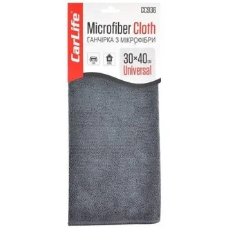 Тряпка из микрофибры универсальная, 30х40 см.. CarLife CC936