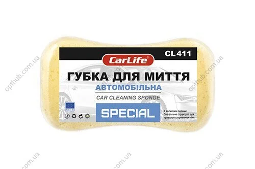 Губка для мытья автомобиля 220*120*60 SPECIL CARLIFE CarLife CL411 (фото 1)