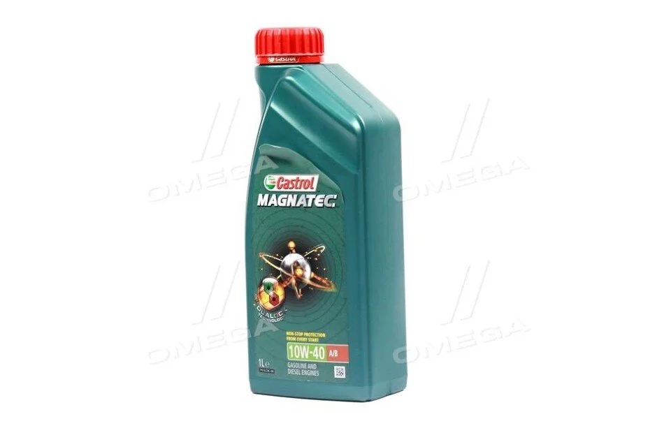Олива моторна 10W-40 Castrol MAGNATEC API SN, ACEA A3/B4, VW 501 01/505 00, 1л, н/синт. CASTROL 15CA1E (фото 1)