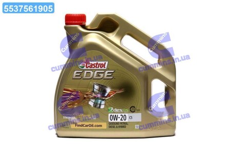 Масло моторн. EDGE 0W-20 C5 (Канистра 4л) CASTROL 15CC95
