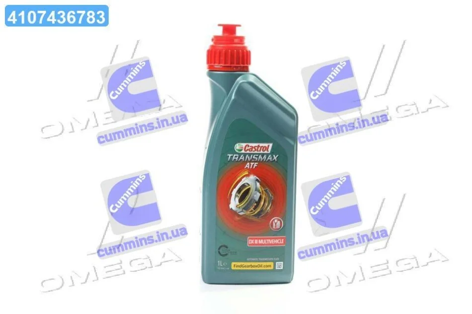 Олива трансміс. Castrol Transmax Dex III Multivehicle ATF3 (Каністра 1л) CASTROL 15D675 (фото 1)