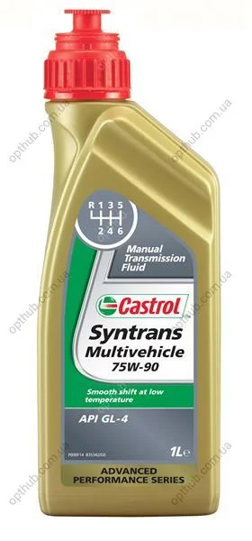Масло трансмиссии. Castrol TRANSMAX MANUAL MULTIVEHICLE 75W-90 (Канистра 1л) CASTROL 15D812 (фото 1)