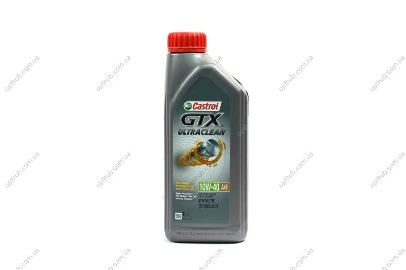 Масло моторн. Castrol GTX ULTRA CLEAN 10W-40 A3/B4 (Канистра 1л) CASTROL 15DE17 (фото 1)