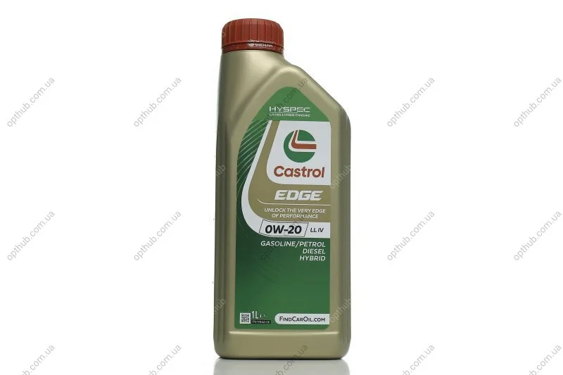 Олива моторна Castrol EDGE 0W-20 LL IV (Каністра 1л) C.I.U CASTROL 15F610 (фото 1)