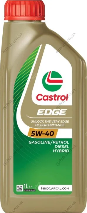 Олива моторна EDGE 5W-40 C3 1л EDGE 5W40 12X1L /ACEA C3; API SN/CF; MB 226.5/ 229.31/ 229.51; REN -ua CASTROL 5W40 E C3 1L (фото 1)