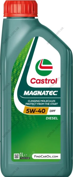 Олива моторна MAGNATEC DIESEL 5W-40 DPF 1л MAGNATEC DIESEL 5W40 DPF 12X1L -ua CASTROL 5W40 M D DPF 1L (фото 1)