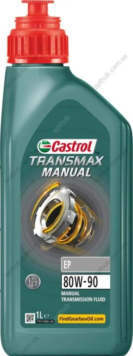 Масло трансмиссионное TRANSMAX MANUAL EP 80W-90 1л TRANSMAX MANUAL EP 80W90 12X1L CASTROL 80W90 TR MEP 1L (фото 1)