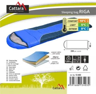 Спальний мішок одномісний Cattara DO 13403