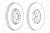 Диск гальмівний передній (кртано)) 2) Opel Astra (G,H), Corsa D, Zafira B CHAMPION 562240CH (фото 1)