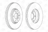 Диск гальмівний передній (кртано)) 2) Opel Astra (G,H), Corsa D, Zafira B CHAMPION 562240CH (фото 1)