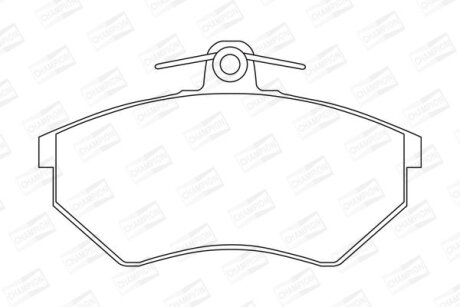 Колодки гальмівні дискові передн Chery Amulet (03-10)/ VW Caddy II CHAMPION 571357CH