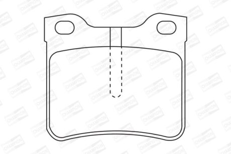 Колодки гальмові дискові задні MB Vito (W638) (з датчиком зносу))) CHAMPION 571845CH