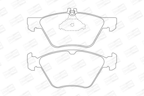 Колодки гальмівні дискові передн MB E-Class (W210), S-Class (W220) CHAMPION 571876CH
