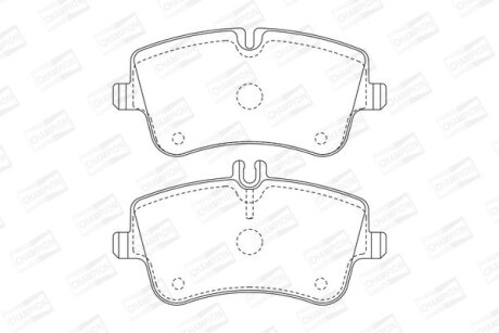 Колодки гальмівні дискові передн MB C-Class (W203), CLK (C209) CHAMPION 571986CH