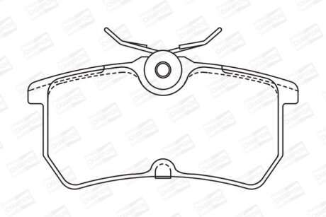 Колодки гальмівні дискові задн Ford Fiesta VI CHAMPION 571998CH