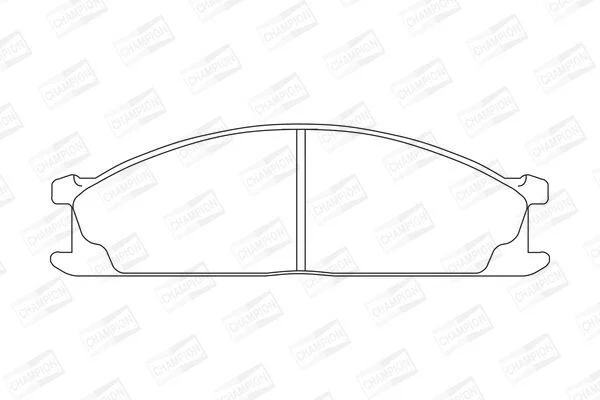 Колодки тормозные дисковые передние Nissan Navara (98-), NP300 Pickup (08-), Terrano (I,II) CHAMPION 572373CH (фото 1)