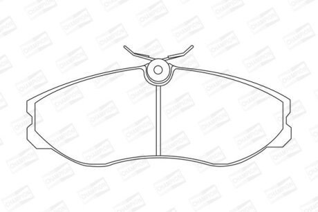 Колодки гальмівні дискові передн Nissan Terrano (II) CHAMPION 572382CH