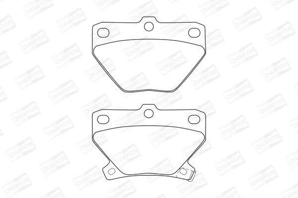 Колодки гальмівні дискові задн Toyota Corolla (01-07), Prius (03-09) CHAMPION 572450CH (фото 1)