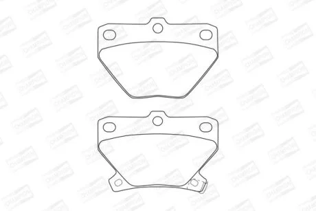 Колодки гальмівні дискові задн Toyota Corolla (01-07), Prius (03-09) CHAMPION 572450CH