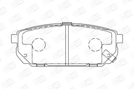 Колодки гальмівні дискові задн Kia Sorento I CHAMPION 572549CH