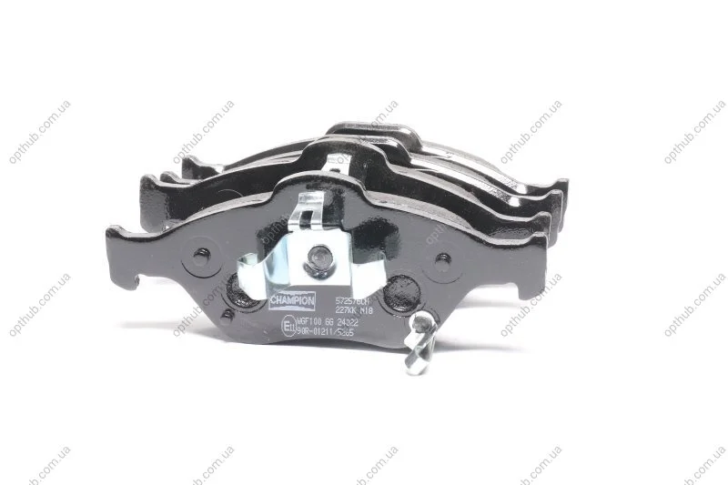 Колодки тормозные дисковые передние Toyota Yaris (05-10, 10-20) CHAMPION 572576CH (фото 1)