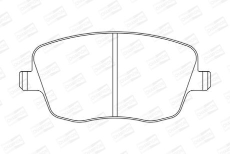 Колодки тормозные дисковые передние Skoda Fabia (I,II)/ VW Polo IV CHAMPION 573101CH