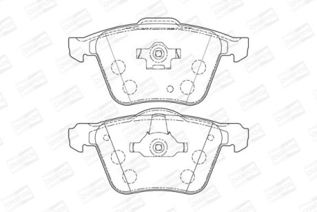 Колодки гальмівні дискові передн Volvo XC90 I CHAMPION 573143CH