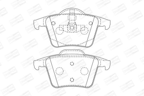Колодки гальмівні дискові задн Volvo XC90 I CHAMPION 573236CH