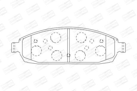 Колодки гальмівні дискові передн Jeep Grand Cherokee (III,IV) CHAMPION 573340CH