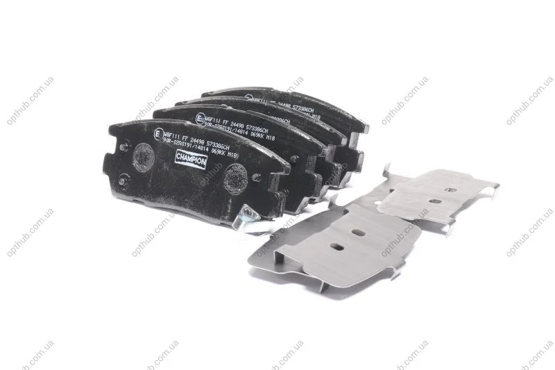 Колодки тормозные дисковые задние CHEVROLET CAPTIVA (C100, C140) 06-|OPEL ANTARA A (L07) 06-|VAUXHALL ANTARA A (L07) 06- CHAMPION 573386CH (фото 1)
