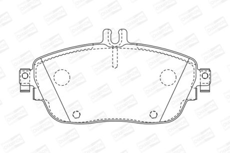 Колодки тормозные дисковые передние Infiniti Q30 (15-)/ MB B-Class (W246), CLA (15-19), GLA-Class (13-19) CHAMPION 573403CH