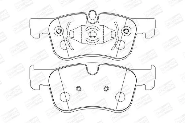 Колодки тормозные дисковые передние Citroen Berlingo (18-), C4 Picasso (13-)/ Opel Combo E CHAMPION 573604CH (фото 1)