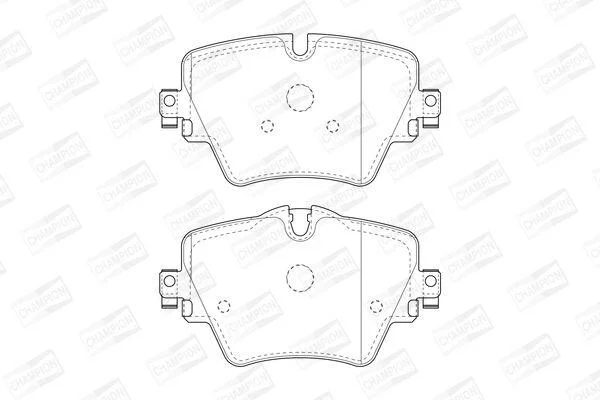 Колодки гальмівні дискові передн BMW 1 (F40), 3 (G20,G80), 5 (G30,F90), X3 (G CHAMPION 573612CH (фото 1)