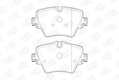Колодки гальмівні дискові передн BMW 1 (F40), 3 (G20,G80), 5 (G30,F90), X3 (G CHAMPION 573612CH
