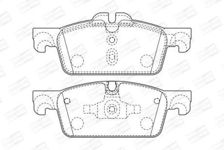 Колодки гальмівні дискові передн Peugeot 508 I CHAMPION 573647CH