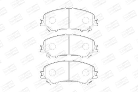 Колодки гальмівні дискові передн Nissan Qashqai II, X-Trail III/ Renault Kadjar (15-) CHAMPION 573659CH