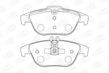 Колодки гальмівні дискові задн MB C-Class (W204), GLK-Class (X204) CHAMPION 573735CH