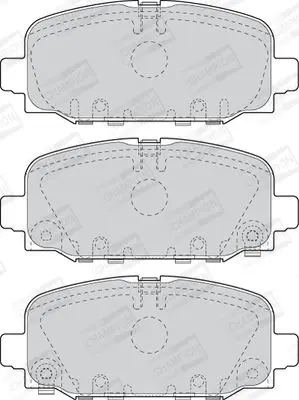 Колодки гальмівні дискові задні Jeep Compass (16-) CHAMPION 573824CH (фото 1)