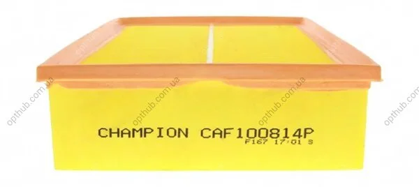 Фільтр повітряний AUDI A4 1.6 1.8T 2.0 3.0 1.9TDI 2.6TDI 00- -ua CHAMPION CAF100814P (фото 1)