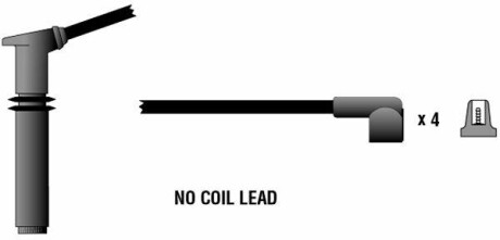 Комплект кабелів високовольтних К-Т В.В. ПРОВОДОВ -ua CHAMPION LS-180/190