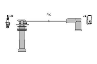 Комплект кабелів високовольтних К-Т В.В. ПРОВОДОВ -ua CHAMPION LS-336/190