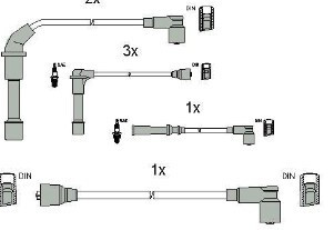 Комплект кабелів високовольтних К-Т В.В. ПРОВОДОВ -ua CHAMPION LS-344/190