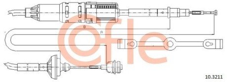 Трос зчеплення COFLE 10.3211